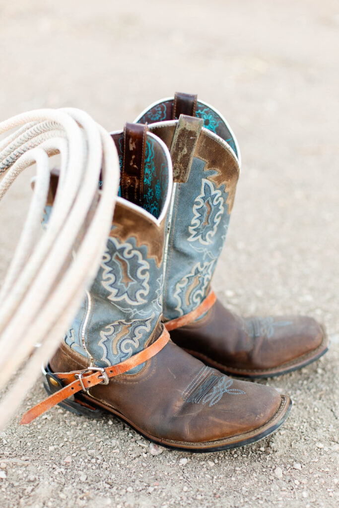 Boots and a rope in Equine session in Pueblo West. 2023 favorites