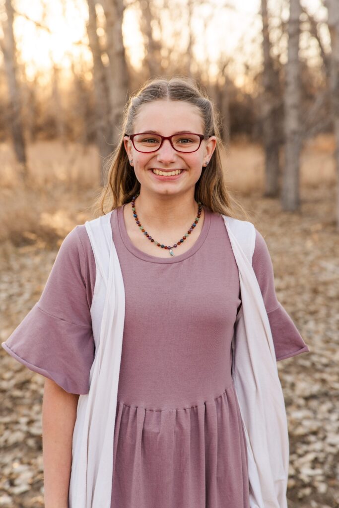 Close up of the oldest daughter.